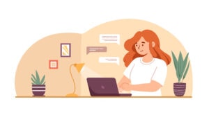 People using online apps